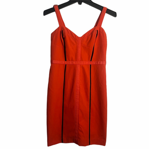 Rebecca Minkoff Orange Sheath Dress Size 0 Adjustable Straps
